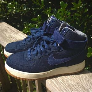 NWOT air force 1 denim se high